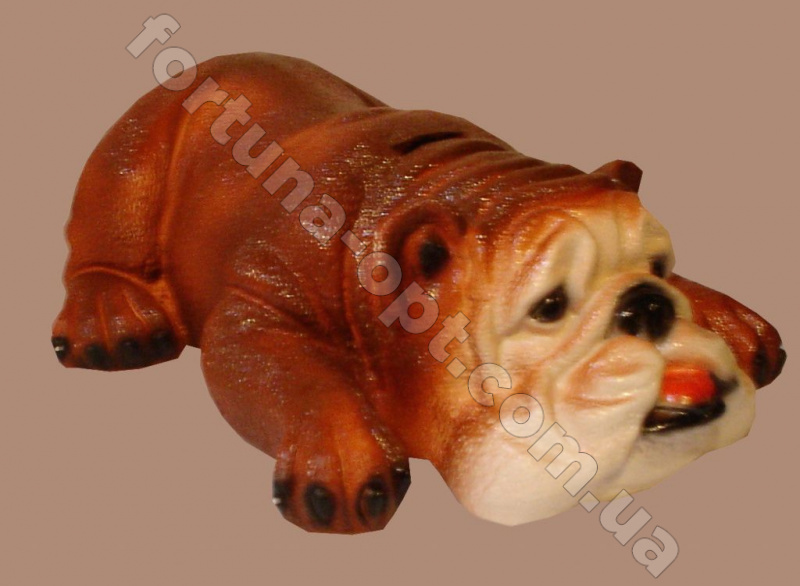Копилка Бульдог лежачий ➜ Оптом и в розницу ✅ актуальная цена - Интернет магазин ✅ Фортуна ✅