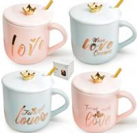 Чашка с крышкой и ложкой 350 мл "Love" Stenson - 00230  ✅ базовая цена $4.53 ✔ Опт ✔ Акции ✔ Заходите! - Интернет-магазин Fortuna-opt.com.ua.