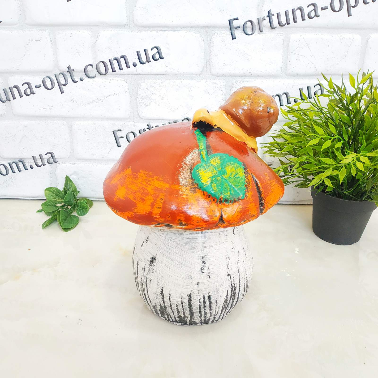  Гриб с улиткой керамический 1306 ✅ базовая цена 118.20 грн. ✔ Опт ✔ Скидки ✔ Заходите! - Интернет-магазин ✅ Фортуна-опт ✅