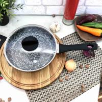 Сковорода с высокими бортами и крышкой Edenberg EB - 3438 - 24см, гранит ✅ базовая цена $14.37 ✔ Опт ✔ Акции ✔ Заходите! - Интернет-магазин Fortuna-opt.com.ua.