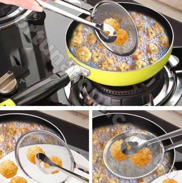  Щипцы для фритюра и жарки с шумовкой FRU - 037 - 28 см ✅ базовая цена $1.24 ✔ Опт ✔ Скидки ✔ Заходите! - Интернет-магазин ✅ Фортуна-опт ✅