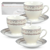 Набор чайный 12 пр 220 мл Грани золота 042-12-220 ➜ Оптом и в розницу ✅ актуальная цена - Интернет магазин ✅ Фортуна ✅