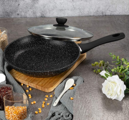 Сковорода глубокая мраморная 26 см Edenberg EB - 3424 ✅ базовая цена $12.38 ✔ Опт ✔ Скидки ✔ Заходите! - Интернет-магазин ✅ Фортуна-опт ✅