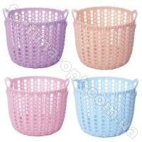 Корзина плетенка с ручками пластиковая 13*10 см - Stenson - 85454 ✅ базовая цена $0.49 ✔ Опт ✔ Акции ✔ Заходите! - Интернет-магазин Fortuna-opt.com.ua.