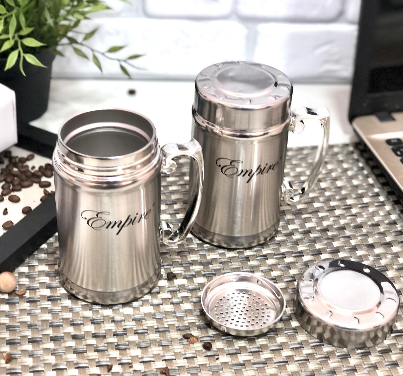 Термокружка заварник с сеткой Empire EM - 9857 - 300 мл ➜ фото ➜ розн цена $2.65 - Интернет-магазин ✅ Fortuna-opt.com.ua. ✅