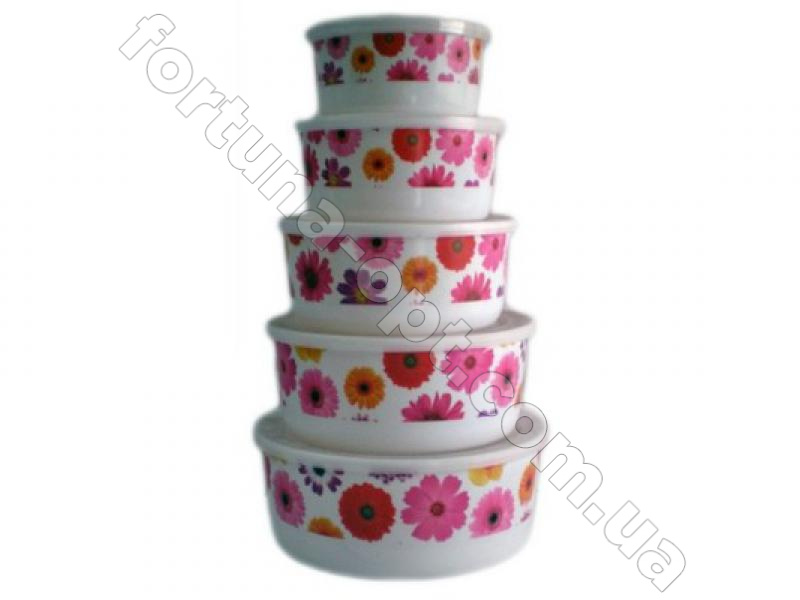 Набор судочков меламин A - Plus - 3053 - 5 шт➜Опотом и в розницу✅актуальная цена -Интернет магазин ✅Фортуна✅