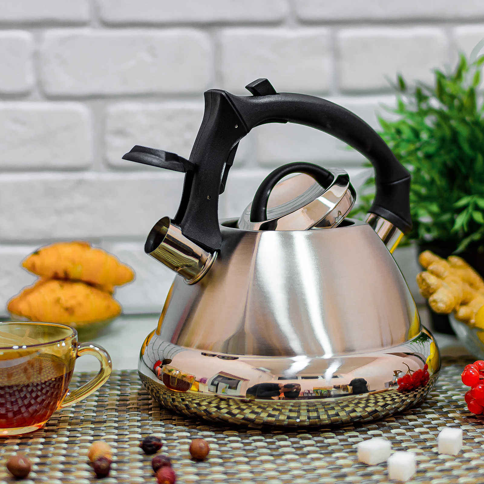 Чайник нержавеющий Edenberg EB - 8824 3 л  ✅ базовая цена $13 ✔ Опт ✔ Скидки ✔ Заходите! - Интернет-магазин ✅ Фортуна-опт ✅