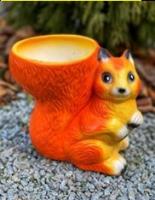 Кашпо белка керамическая 1801 ➜ Оптом и в розницу ✅ актуальная цена -Интернет магазин ✅ Фортуна ✅