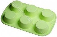 Форма силиконовая для выпечки кексов Empire EM 7100 6 ячеек ➜ Оптом и в розницу ✅ актуальная цена -Интернет магазин ✅Фортуна ✅