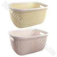 Корзина для белья с ручками 43 х 31 х 21  - 85476 ✅ базовая цена 211.90 грн. ✔ Опт ✔ Акции ✔ Заходите! - Интернет-магазин Fortuna-opt.com.ua.