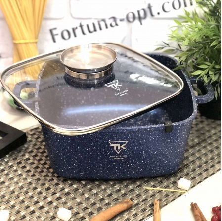 Кастрюля-казан Top Kitchen 6,7л синий (28 см) TК 00056 ✅ базовая цена $21.79 ✔ Опт ✔ Скидки ✔ Заходите! - Интернет-магазин ✅ Фортуна-опт ✅