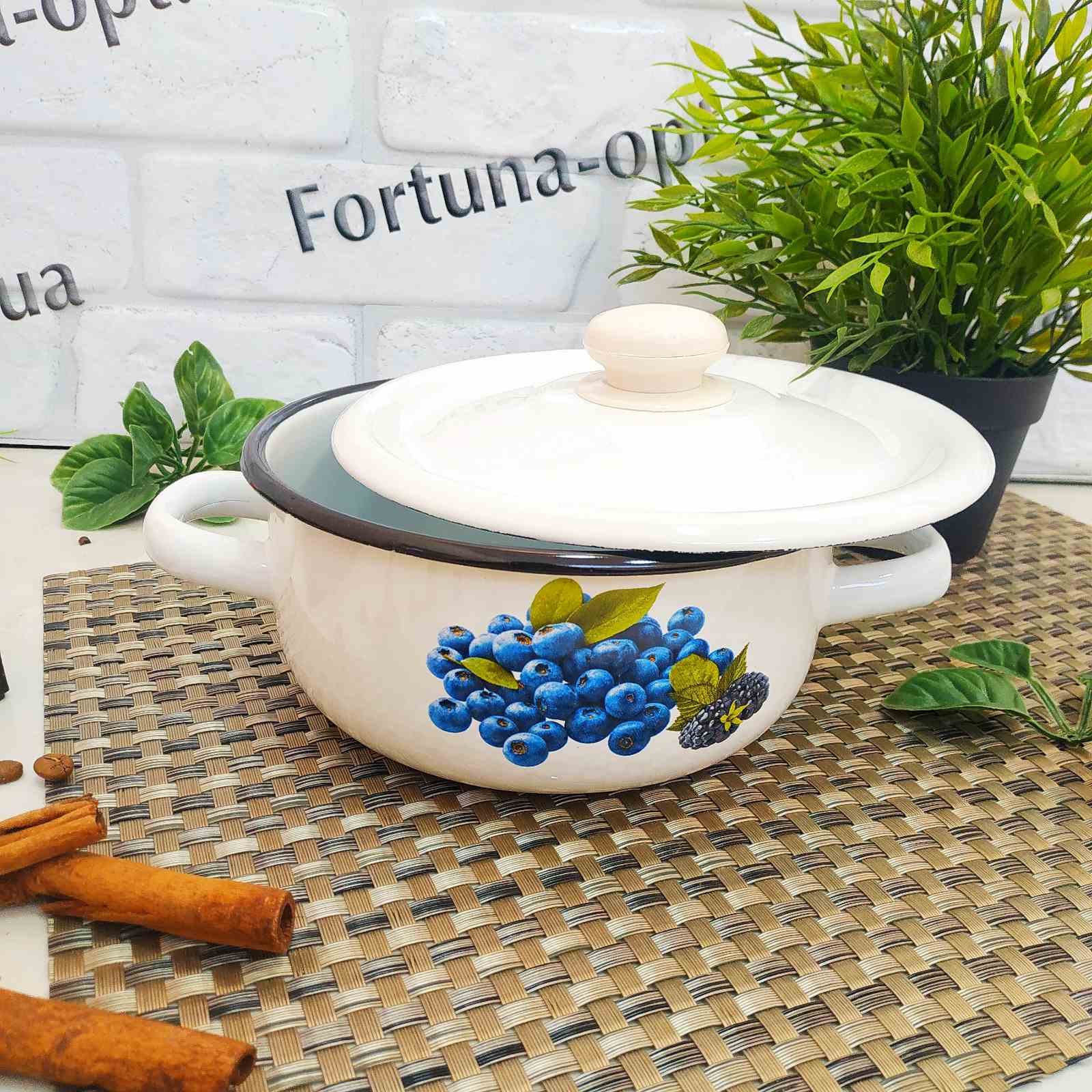 Кастрюля эмалированная 1,5л 1608/2  Разное  ✅ базовая цена 257.05 грн. ✔ Опт ✔ Скидки ✔ Заходите! - Интернет-магазин ✅ Фортуна-опт ✅