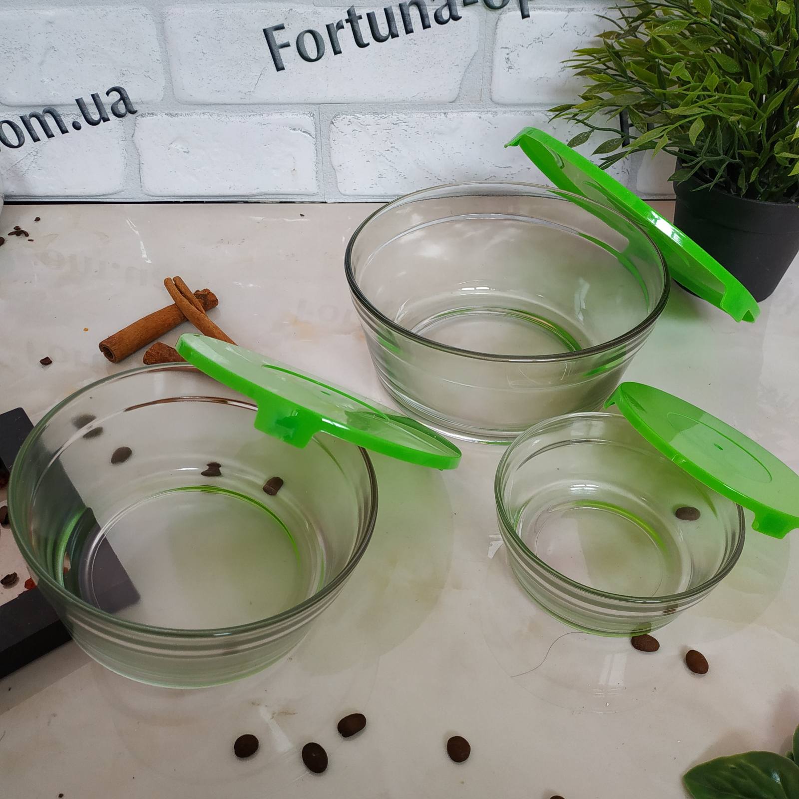 Набор судков стекло A - Plus - 0122 - 5 шт ✅ базовая цена $5.29 ✔ Опт ✔ Скидки ✔ Заходите! - Интернет-магазин ✅Фортуна-опт ✅
