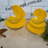 Судочки стекло с крышкой Frico FRU - 432 - 5 пр➜Опотом и в розницу✅актуальная цена -Интернет магазин ✅Фортуна✅