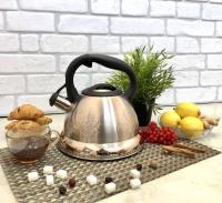 Чайник нержавеющий со свистком 3 л A-Plus - 1235 ✅ базовая цена $11.15 ✔ Опт ✔ Акции ✔ Заходите! - Интернет-магазин Fortuna-opt.com.ua.