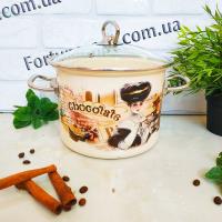Кастрюля эмалированная 3,0 л 83112 Шоколадница ➜ Оптом и в розницу ✅ актуальная цена -Интернет магазин ✅ Фортуна ✅