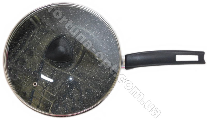 Сковорода cо стеклянной крышкой темно - серый гранит Талко AD 40243 - 24 см ✅ базовая цена 383.04 грн. ✔ Опт ✔ Скидки ✔ Заходите! - Интернет-магазин ✅ Фортуна-опт ✅