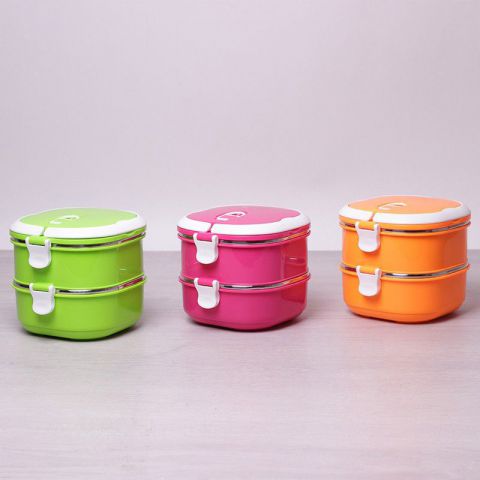 Термо ланч-бокс  двухсекционный 2*700 мл  Empire -1519  ➜ фото ➜ розн цена $4.52 - Интернет-магазин ✅ Fortuna-opt.com.ua. ✅