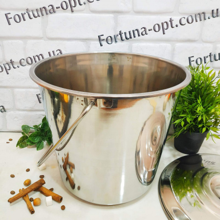 Ведро нержавеющее с крыш A-Plus - 0388 (10 л) ✅ базовая цена $7.46 ✔ Опт ✔ Скидки ✔ Заходите! - Интернет-магазин ✅ Фортуна-опт ✅