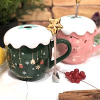 Чашка с крышкой и ложкой 420 мл Новогодняя Stenson - 00526 ✅ базовая цена $6.64 ✔ Опт ✔ Акции ✔ Заходите! - Интернет-магазин Fortuna-opt.com.ua.