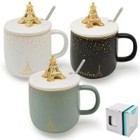 Чашка с крышкой и ложкой 400 мл "Париж" 88398  ✅ базовая цена $5.08 ✔ Опт ✔ Акции ✔ Заходите! - Интернет-магазин Fortuna-opt.com.ua.