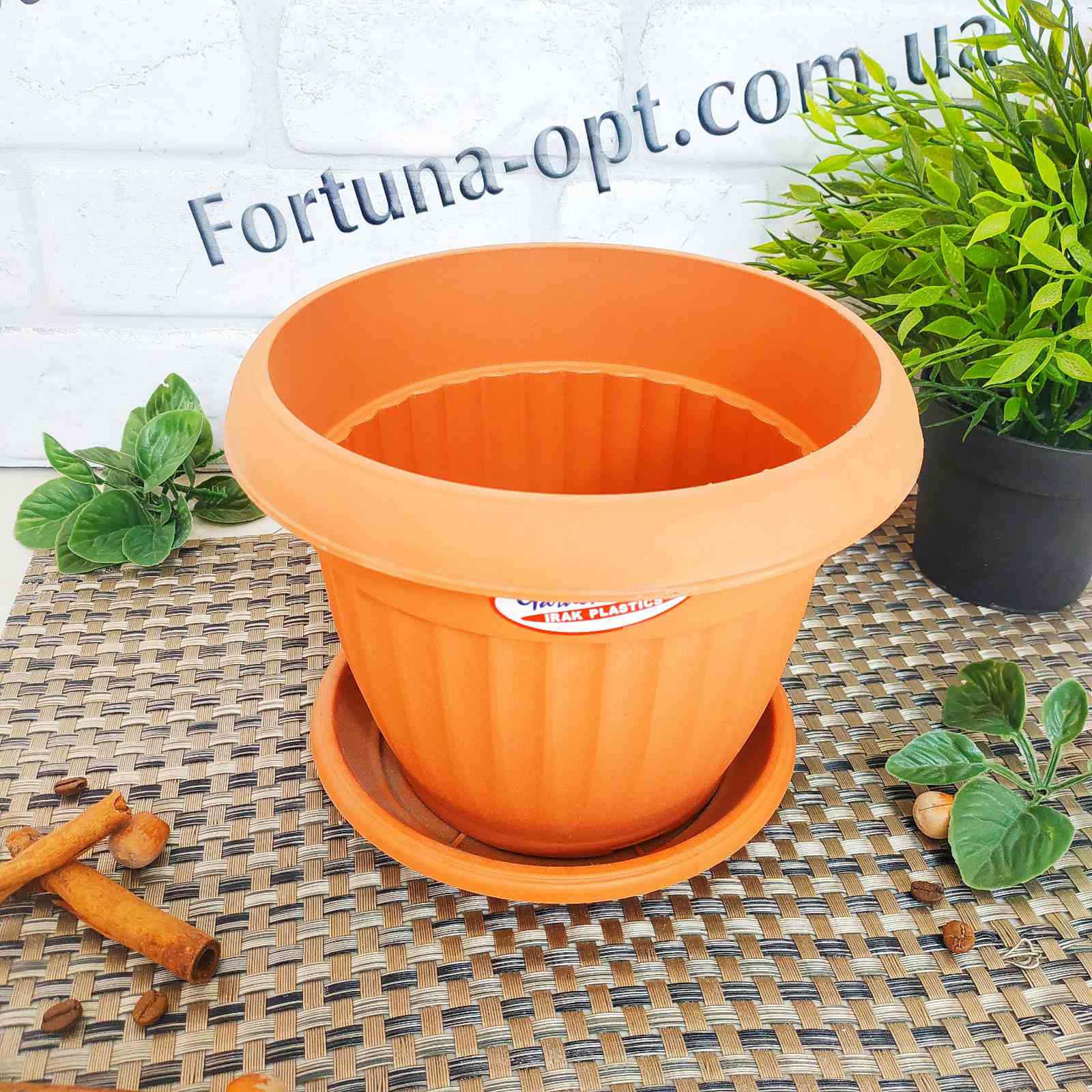 Горшок цветочный Ботаник 101 d-17см.h-14см теракот 2933 ✅ базовая цена 34.63 грн. ✔ Опт ✔ Скидки ✔ Заходите! - Интернет-магазин ✅ Фортуна-опт ✅