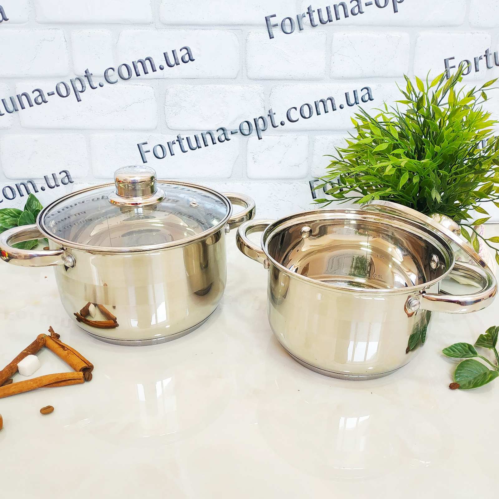Набор кастрюль из нержавеющей стали A-Plus 2176 ✅ базовая цена $25.73 ✔ Опт ✔ Скидки ✔ Заходите! - Интернет-магазин ✅ Фортуна-опт ✅