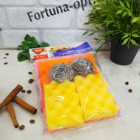 Набор хозяйственный (Губки+скребки+салфетки) Продом 0304 ✅ базовая цена 42.33 грн. ✔ Опт ✔ Акции ✔ Заходите! - Интернет-магазин Fortuna-opt.com.ua.