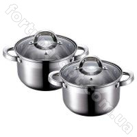 Набор нержавеющих кастрюль Wellberg WB - 22482 ➜ Оптом и в розницу ✅ актуальная цена - Интернет магазин ✅ Фортуна ✅