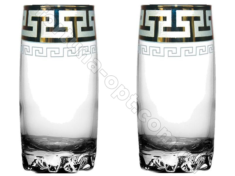 Набор стаканов для сока Греческий узор GE 03-812 390 мл ➜ Оптом и в розницу ✅ актуальная цена -Интернет магазин ✅  Фортуна ✅
