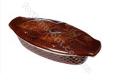 Жаровня керамическая для запекания в духовке и на огне  Карп ➜ Оптом и в розницу ✅ актуальная цена - Интернет магазин ✅ Фортуна ✅