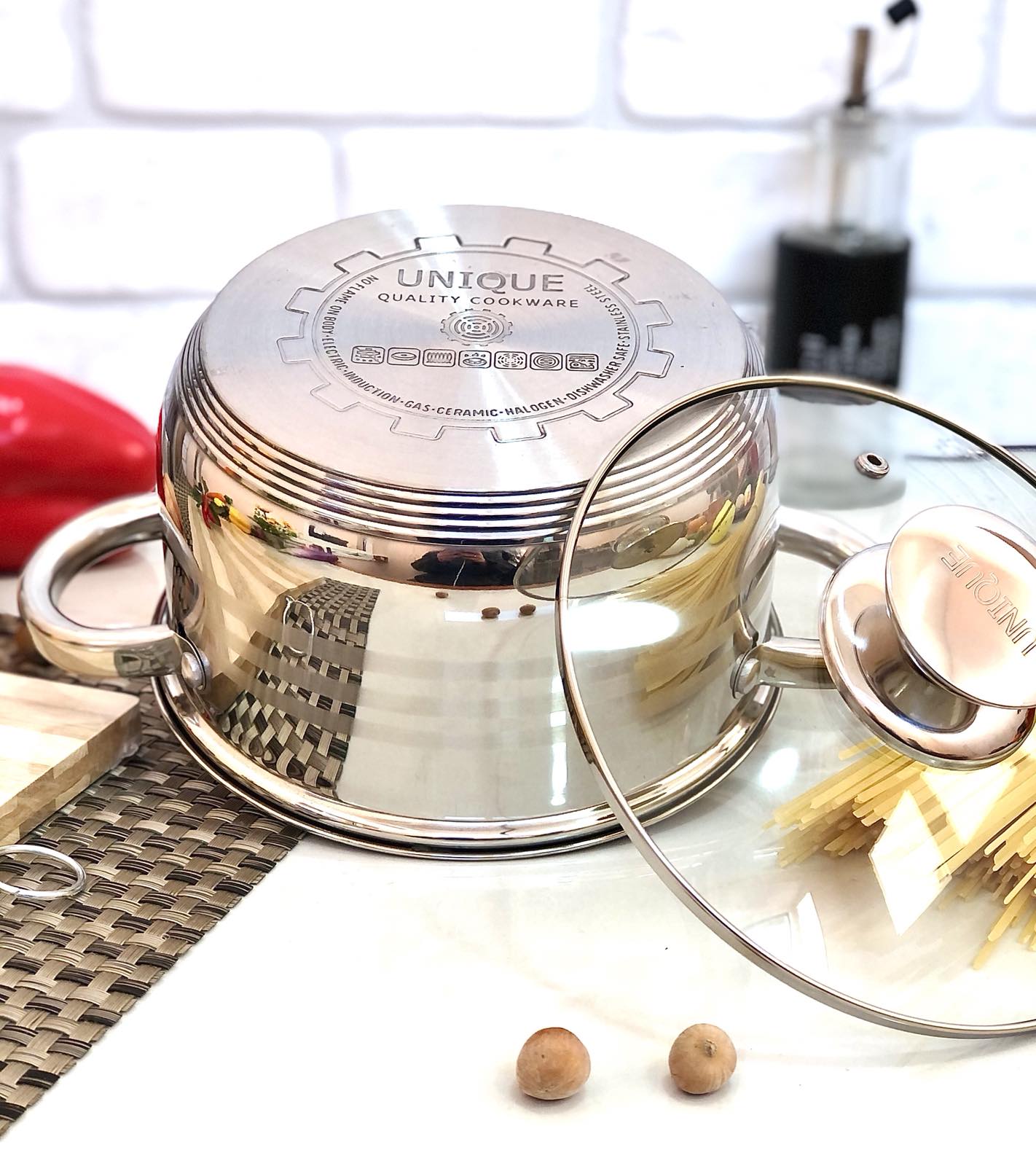 Кастрюля нержавеющая - 2,5 л - Unique 5004 ✅ базовая цена $9.59 ✔ Опт ✔ Скидки ✔ Заходите! - Интернет-магазин ✅ Фортуна-опт ✅