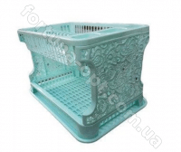 Сушилка для посуды 2-ярусная Ажур - 1016 ✅ базовая цена 301 грн. ✔ Опт ✔ Акции ✔ Заходите! - Интернет-магазин Fortuna-opt.com.ua.