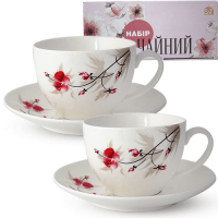 Набор чайный 12 пр 280 мл Космея 1753-6 ➜ Оптом и в розницу ✅ актуальная цена - Интернет магазин ✅ Фортуна ✅