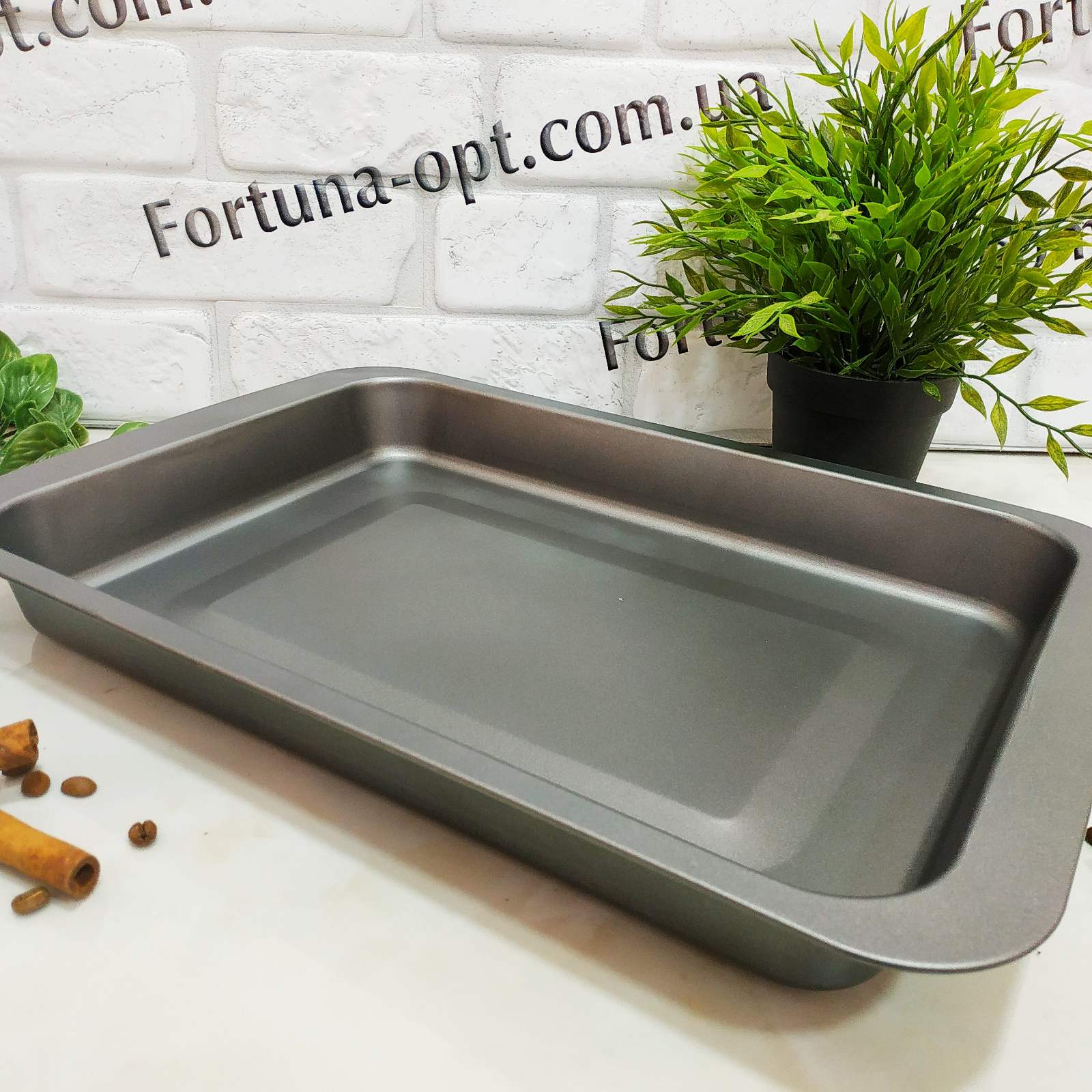 Противень прямоугольный Stenson MH-0049 - 42х29х6 см ✅ базовая цена $1.82 ✔ Опт ✔ Скидки ✔ Заходите! - Интернет-магазин ✅ Фортуна-опт ✅