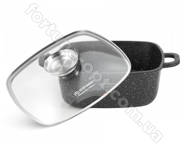 Сотейник квадратный с крышкой Edenberg EB - 8113 - 4,4л ✅ базовая цена $20.60 ✔ Опт ✔ Скидки ✔ Заходите! - Интернет-магазин ✅ Фортуна-опт ✅