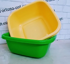 Таз 12.5л квадратный  Юн 0227 ✅ базовая цена 102.89 грн. ✔ Опт ✔ Скидки ✔ Заходите! - Интернет-магазин ✅ Фортуна-опт ✅