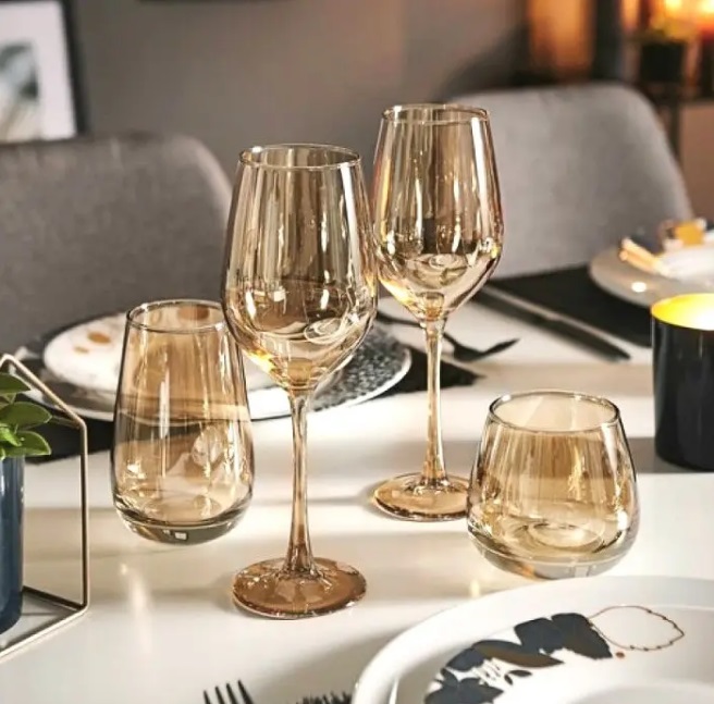 Стаканы "Золотой мед" 4 шт/наб 300 гр 9309 ✅ базовая цена 299.08 грн. ✔ Опт ✔ Скидки ✔ Заходите! - Интернет-магазин ✅ Фортуна-опт ✅