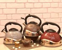 Чайник нержавеющий со свистком 3л Top-Kitchen- 784 ✅ базовая цена $21.67 ✔ Опт ✔ Акции ✔ Заходите! - Интернет-магазин Fortuna-opt.com.ua.