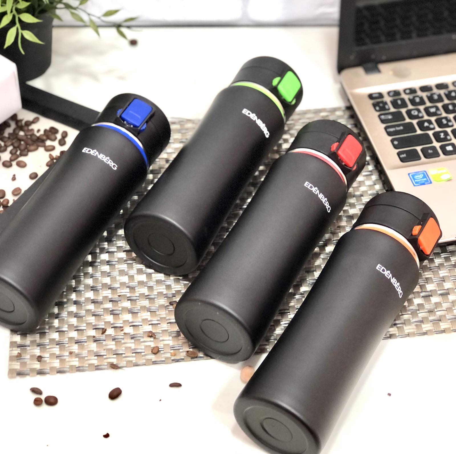 Термокружка Edenberg EB - 628 с силиконовой ручкой - 480 мл ➜ фото ➜ розн цена $6.45 - Интернет-магазин ✅ Fortuna-opt.com.ua. ✅