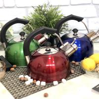 Чайник цветной со свистком для плиты 2,5 л A-Plus - 1332   ✅ базовая цена $11.67 ✔ Опт ✔ Акции ✔ Заходите! - Интернет-магазин Fortuna-opt.com.ua.