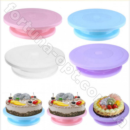 Стол поворотный для украшения торта 28 см A-Plus - 0048✅базовая цена$4.12✔Опт✔Скидки✔Заходите! - Интернет-магазин ✅Фортуна-опт ✅