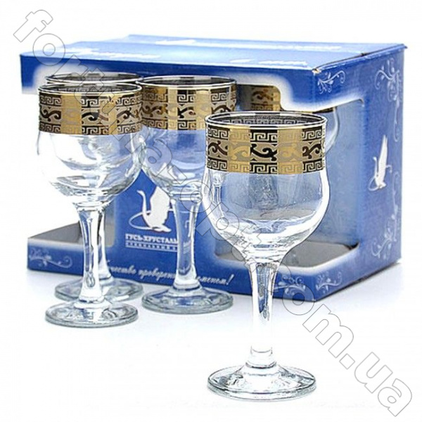 Набор бокалов для вина 240 мл Версаче GE 08-163 6 шт ➜ Оптом и в розницу ✅ актуальная цена -Интернет магазин ✅  Фортуна ✅