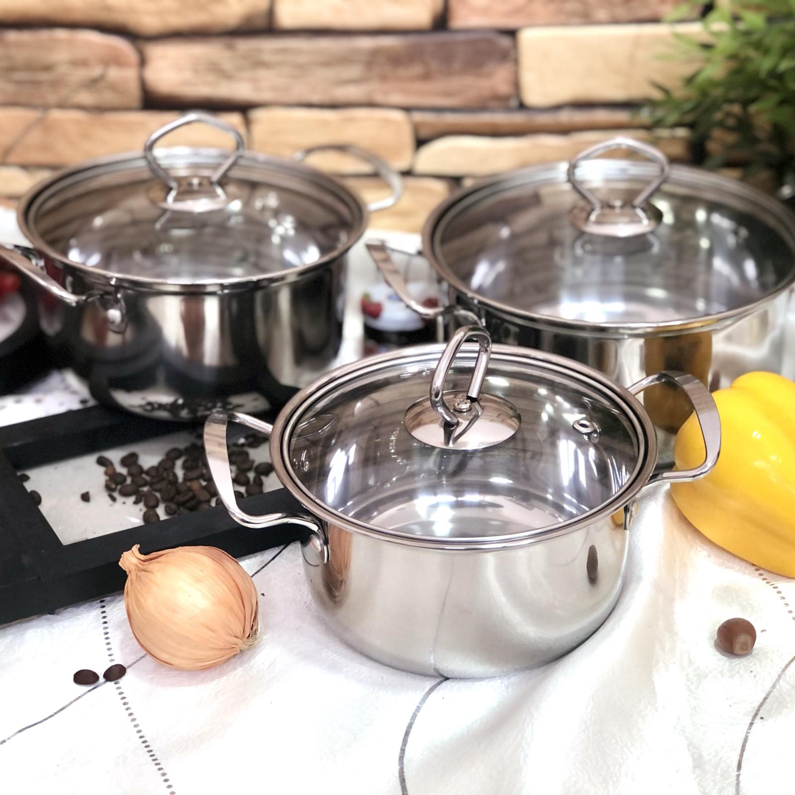 Набор посуды из нержавеющей стали A - Plus - 2066 ➜ Опт и розница ✅ актуальная цена -Интернет магазин ✅ Фортуна ✅