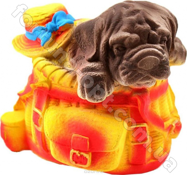 Копилка Щенок в рюкзаке ➜ Оптом и в розницу ✅ актуальная цена - Интернет магазин ✅ Фортуна ✅