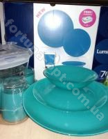 Сервиз столовый 17 предметов (бирюза) - 9193 ✅ базовая цена 799.20 грн. ✔ Опт ✔ Акции ✔ Заходите! - Интернет-магазин Fortuna-opt.com.ua.