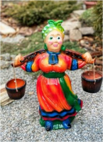  Солоха с коромыслом керам 1825 ➜ Оптом и в розницу ✅ актуальная цена -Интернет магазин ✅ Фортуна ✅