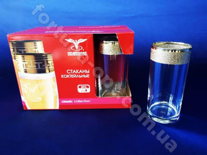 Набор стаканов для сока Золотой карат KAV 22-402 290 мл ➜ Оптом и в розницу ✅ актуальная цена -Интернет магазин ✅  Фортуна ✅