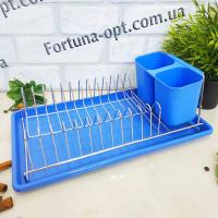 Сушилка для посуды 1-ярус пластик+нержавейка со вставкой - 20247 ✅ базовая цена 212.71 грн. ✔ Опт ✔ Акции ✔ Заходите! - Интернет-магазин Fortuna-opt.com.ua.