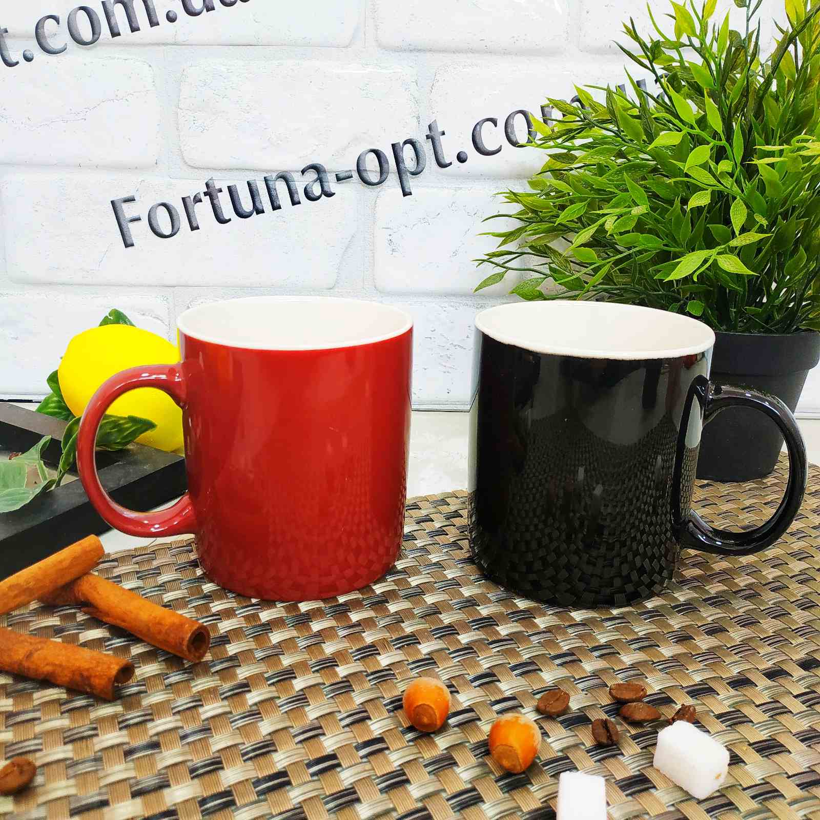 Чашка 480 мл "Вариант" 1-4 цвета керамика 3575-4-00 ✅ базовая цена 58.88 грн. ✔ Опт ✔ Скидки ✔ Заходите! - Интернет-магазин ✅ Фортуна-опт ✅